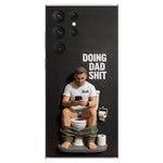 Doing Dad Shit - Personalized Father 3D Embossed Leather Phone Case