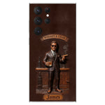 Whiskey And Cigar - Personalized Whisky 3D Embossed Leather Phone Case